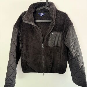 JoyLab Black Quilted Fleece Jacket